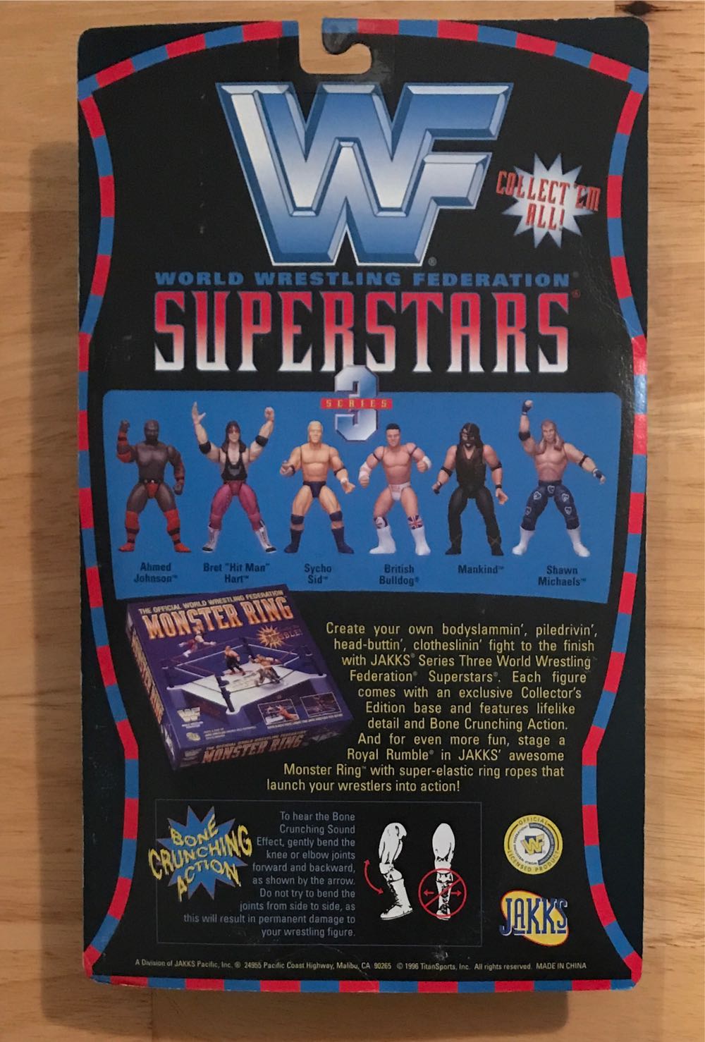 WWF Jakks Pacific BCA Superstars Series 3: Shawn Michaels (Re-Release) - WWF Jakks Pacific BCA (WWF Jakks Pacific BCA Superstars Series 3) action figure collectible [Barcode 039897805054] - Main Image 2
