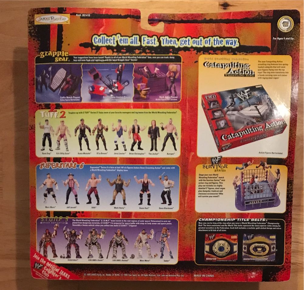 WWF Jakks Pacific BCA Grapple Gear Series 1: Coffin Match Play Set - WWF Jakks Pacific BCA (WWF Jakks Pacific BCA Grapple Gear Series 1) action figure collectible [Barcode 039897828411] - Main Image 2