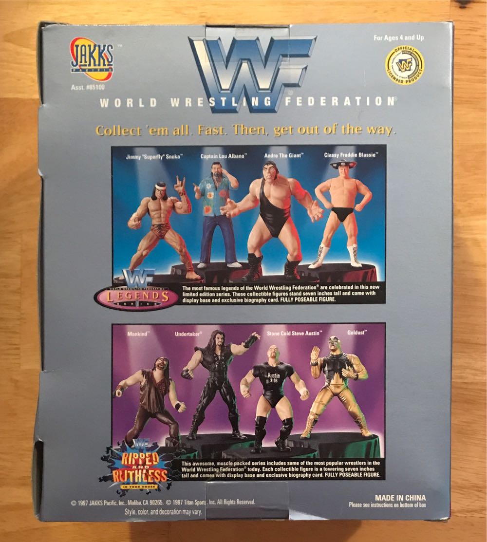 Andre The Giant - WWF Jakks Pacific BCA (WWF Jakks Pacific BCA WWF Legends Series 1) action figure collectible [Barcode 039897851020] - Main Image 2