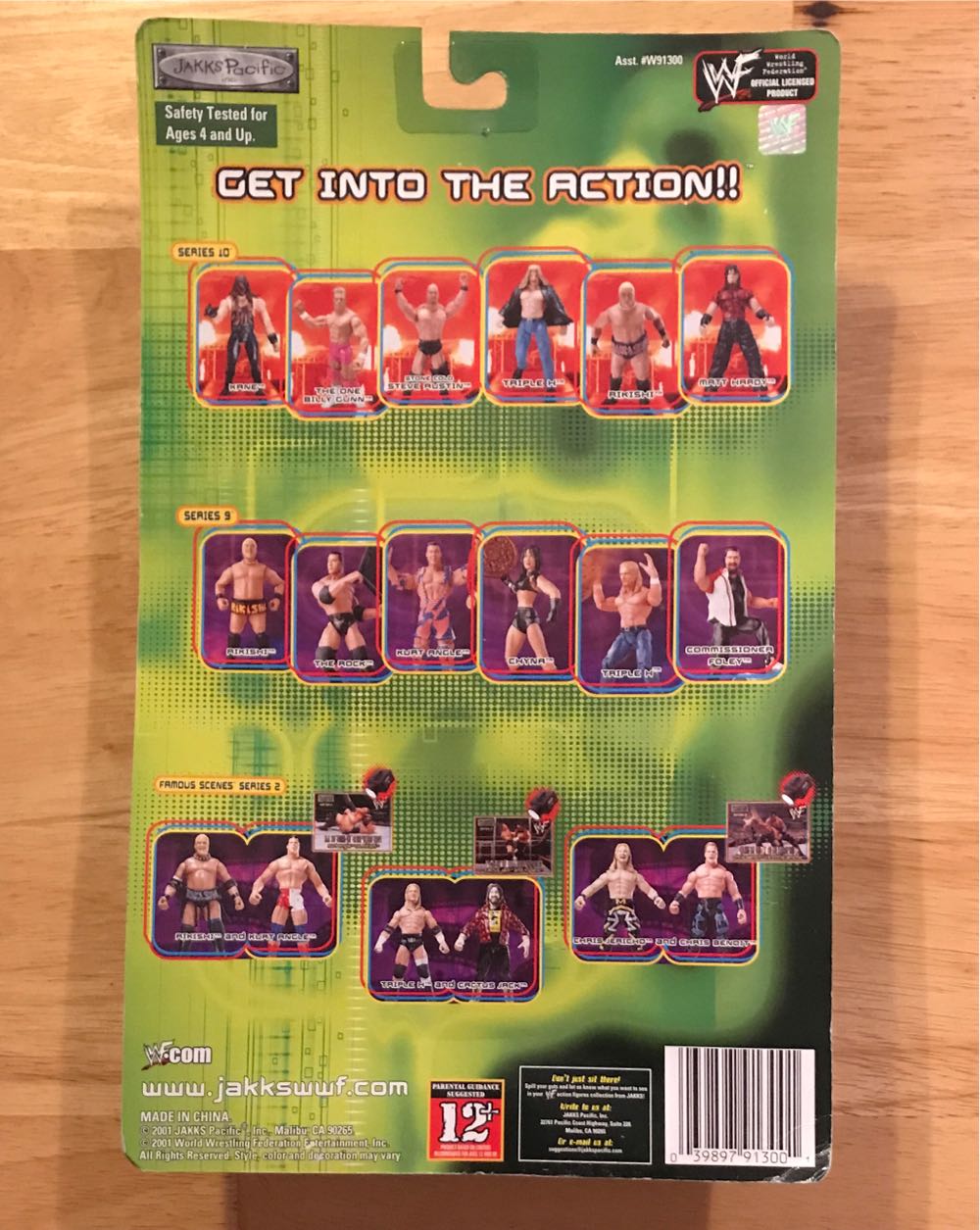 WWF Triple H Jakks Pacific: - WWF Jakks Pacific BCA (WWF Jakks Pacific BCA KayBee Toys Exclusive Backlash Series 4) action figure collectible [Barcode 039897913001] - Main Image 2