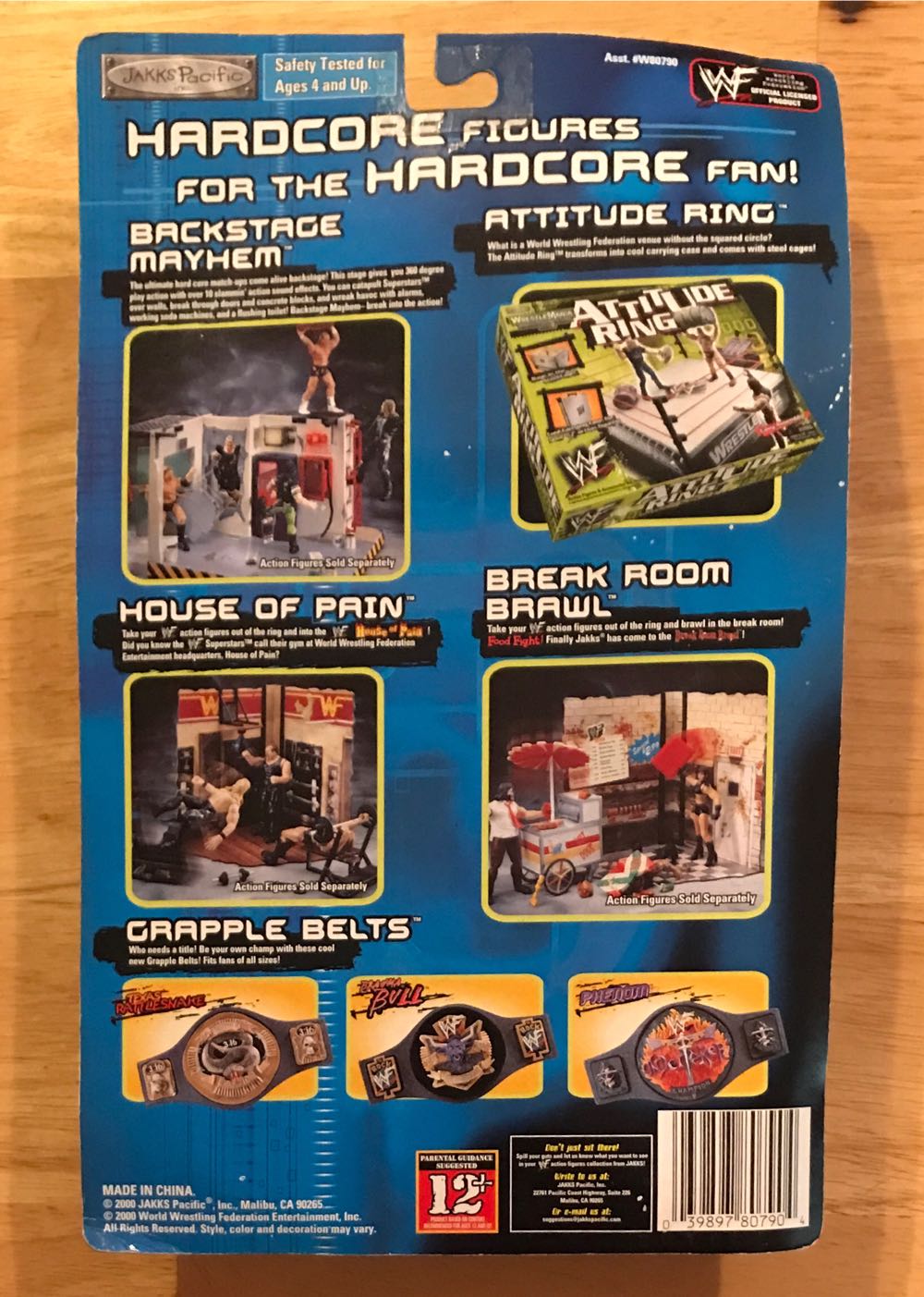 WWF Jakks Pacific BCA KayBee Toys Exclusive Backlash Series 3: “Stone Cold” Steve Austin - WWF Jakks Pacific BCA (WWF Jakks Pacific BCA KayBee Toys Exclusive Backlash Series 3) action figure collectible [Barcode 039897807904] - Main Image 2