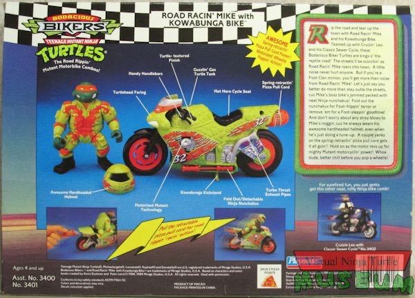 Road Racin’ Mike With Kowabunga Bike - Playmates Toys (Teenage Mutant Ninja Turtles) action figure collectible - Main Image 2