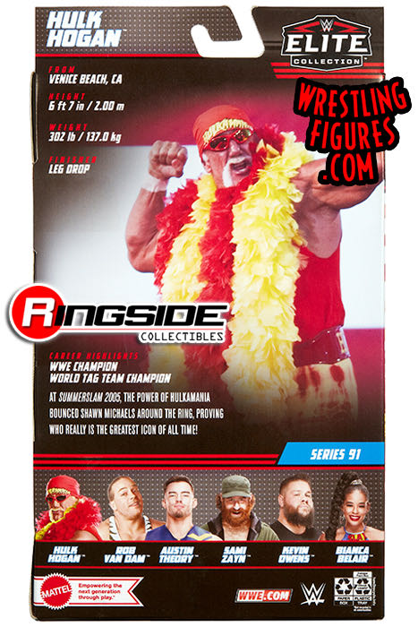 Hulk Hogan - Mattel Wwe (WWE Elite Collection 91) action figure collectible - Main Image 4