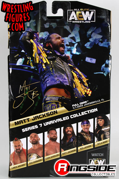 AEW - Matt Jackson - Unrivaled Collection- Series 7 - Jazwares AEW (AEW Unrivaled Collection Series 7) action figure collectible - Main Image 4