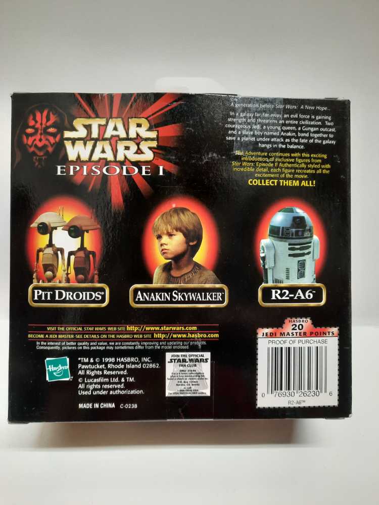 R2-A6 with Metalized Dome - Hasbro (Star Wars - Episode 1) action figure collectible [Barcode 076930262306] - Main Image 2