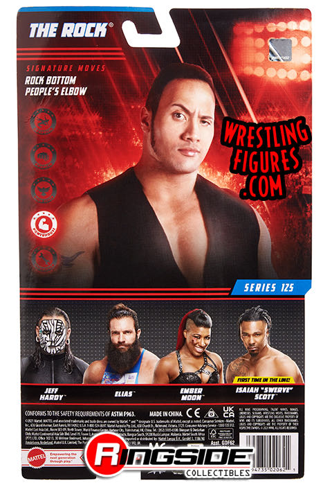 The Rock - Mattel Wwe (WWE Series 125) action figure collectible - Main Image 4