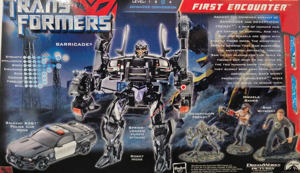 Barricade First Encounter 1st - Hasbro (Movie) action figure collectible - Main Image 3