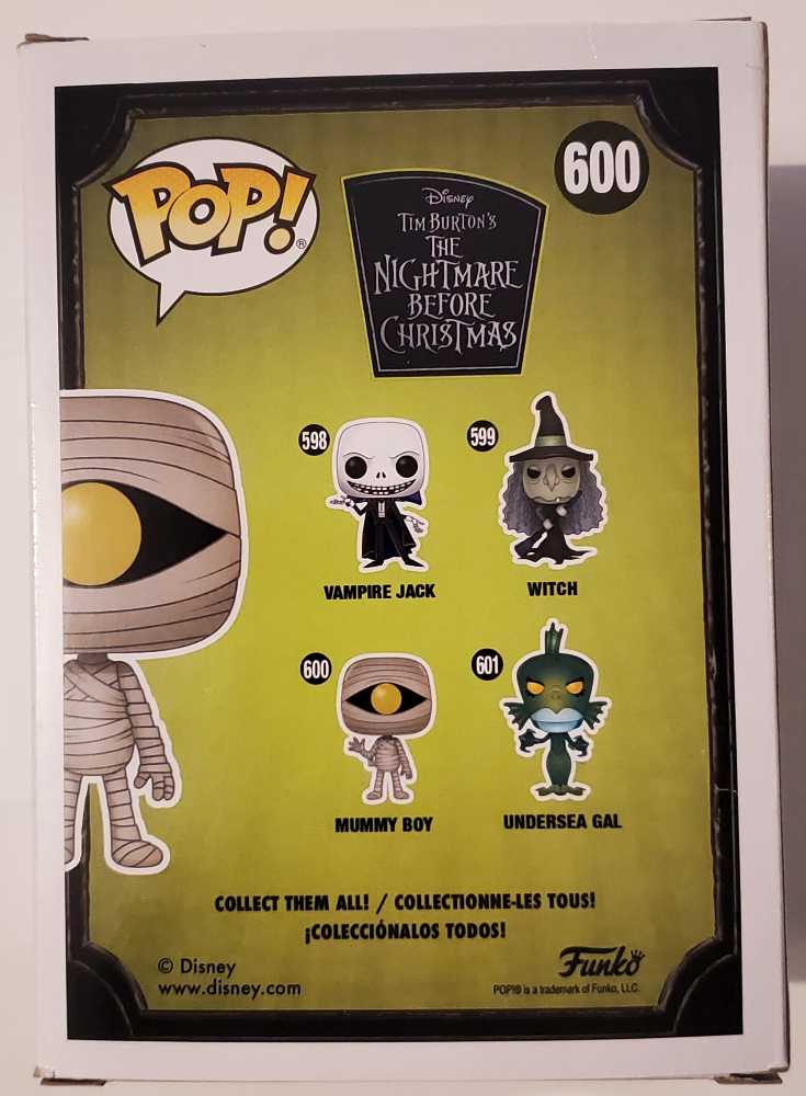 600 Mummy Boy - Disney: The Nightmare Before Christmas - Funko (Funko Pop!) action figure collectible [Barcode 889698426749] - Main Image 4