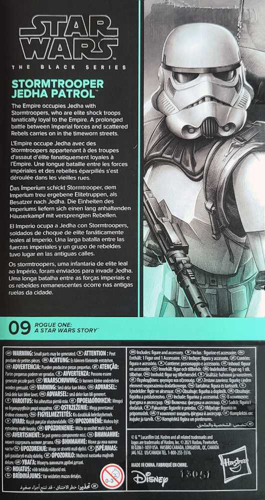 StormTrooper (Jedha Patrol) - Hasbro (Star Wars The Black Series) action figure collectible [Barcode 5010993835423] - Main Image 2