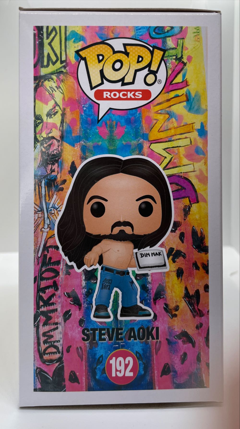 Funko Pop! Rocks: Steve Aoki Steve Aoki With Cake # 192 Autographed  action figure collectible [Barcode 889698537650] - Main Image 3