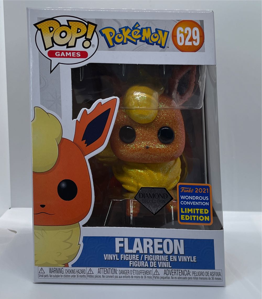 Pokemon: Flareon Diamond Glitter Pop # 629  action figure collectible [Barcode 889698559959] - Main Image 2