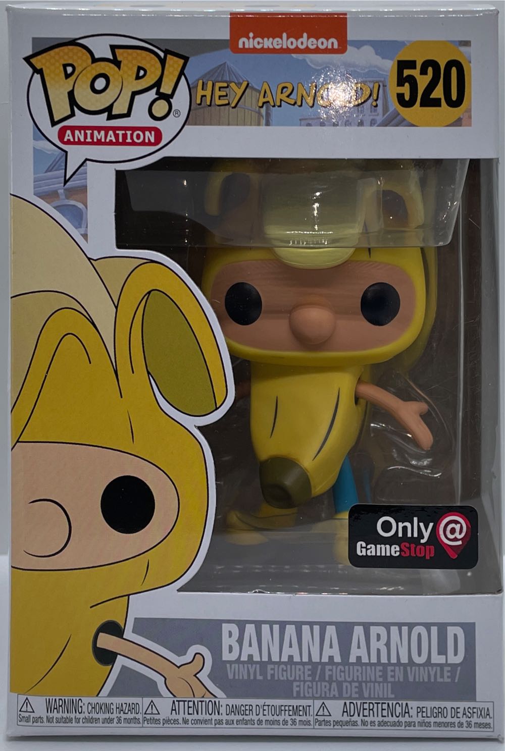 Funko Pop! 520 Hey Arnold! Banana Arnold Exclusive Vinyl Figure  action figure collectible [Barcode 889698356015] - Main Image 2