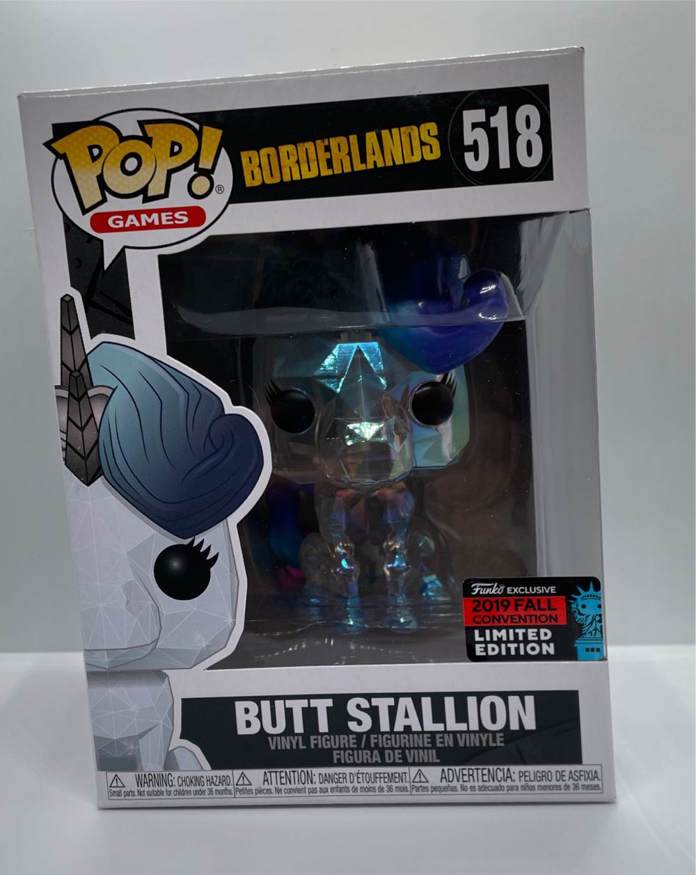 Funko Pop! Borderlands Butt Stallion 518 Nycc Shared Sticker Exclusive  action figure collectible [Barcode 889698433716] - Main Image 2
