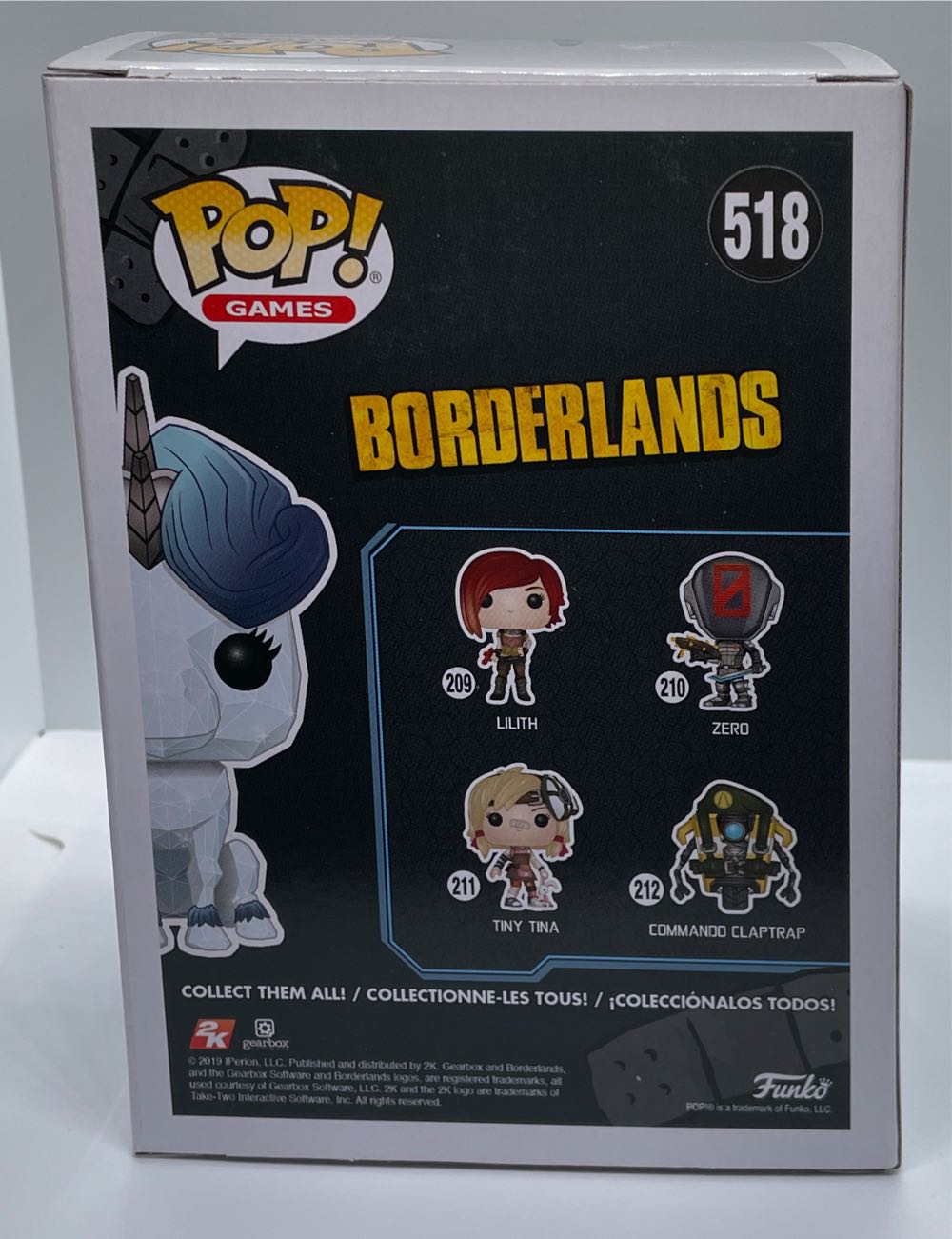 Funko Pop! Borderlands Butt Stallion 518 Nycc Shared Sticker Exclusive  action figure collectible [Barcode 889698433716] - Main Image 4