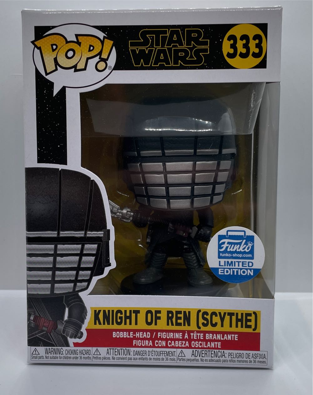 Funko Pop! Star Wars Knight Of Ren Scythe #333 Funko Shop Limited Edition  action figure collectible [Barcode 889698399029] - Main Image 2