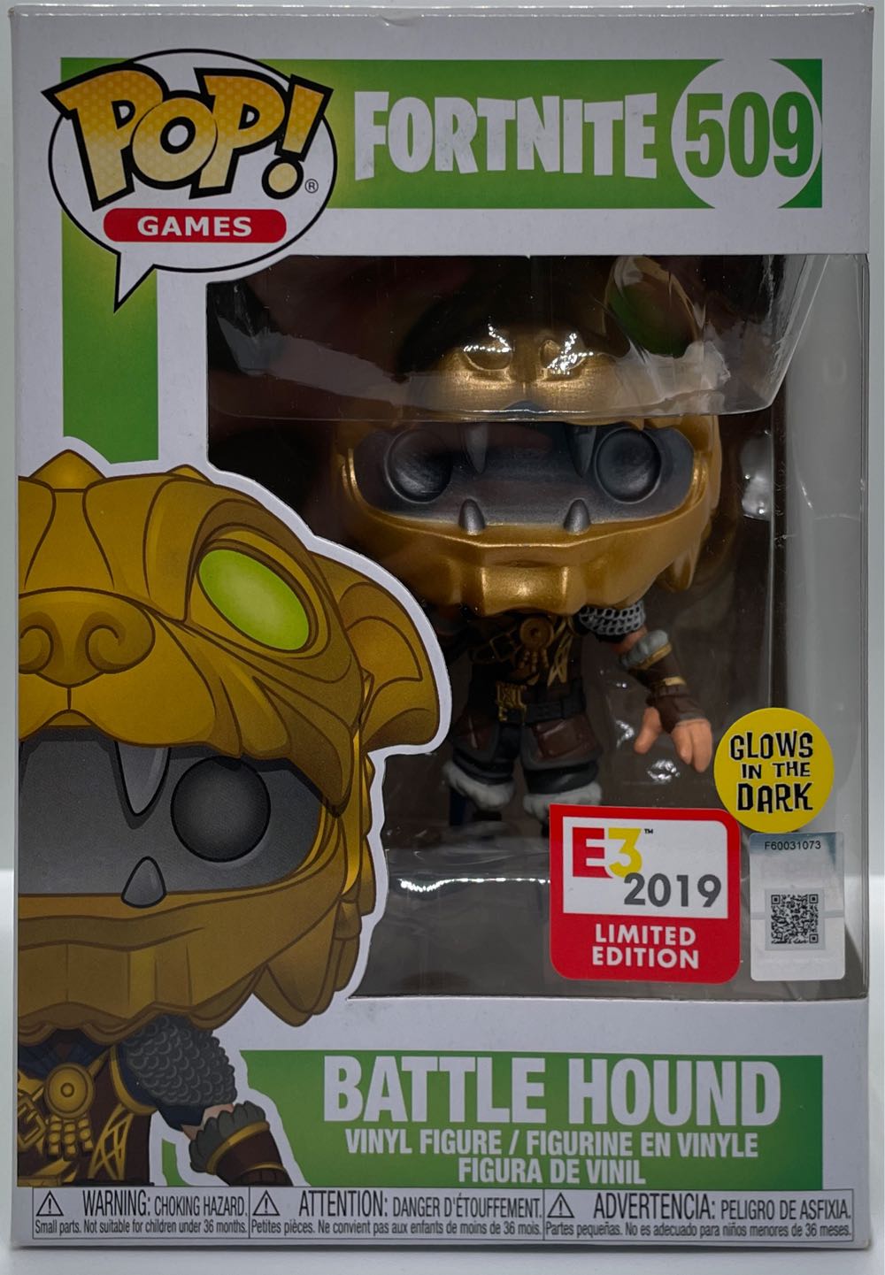 Fortnite Battle Hound (Glows In The Dark) # 509  action figure collectible [Barcode 889698407656] - Main Image 2