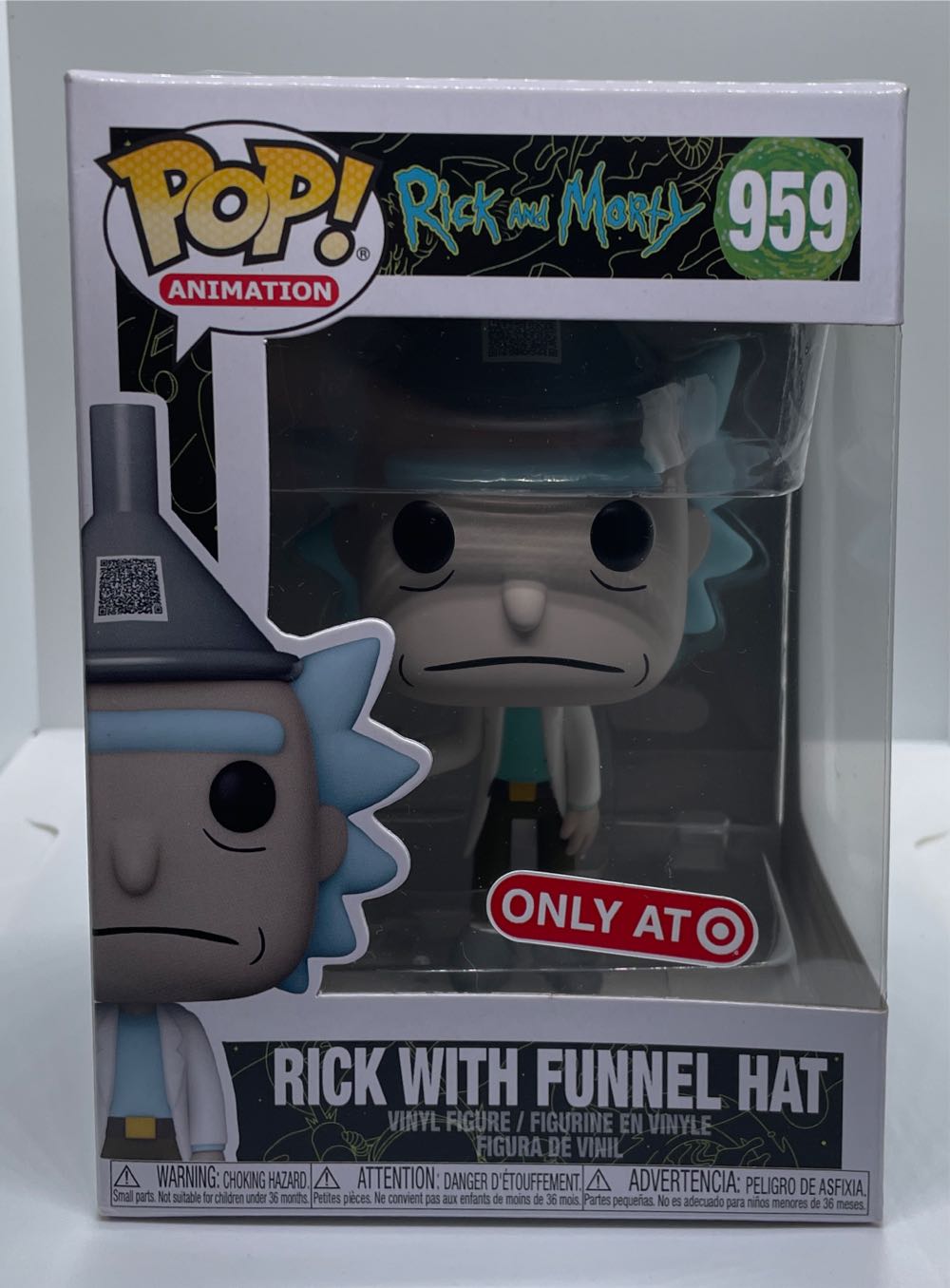 Funko Pop! Animation: Rick & Morty Rick With Funnel Hat Target Exclusive  action figure collectible [Barcode 889698558419] - Main Image 2