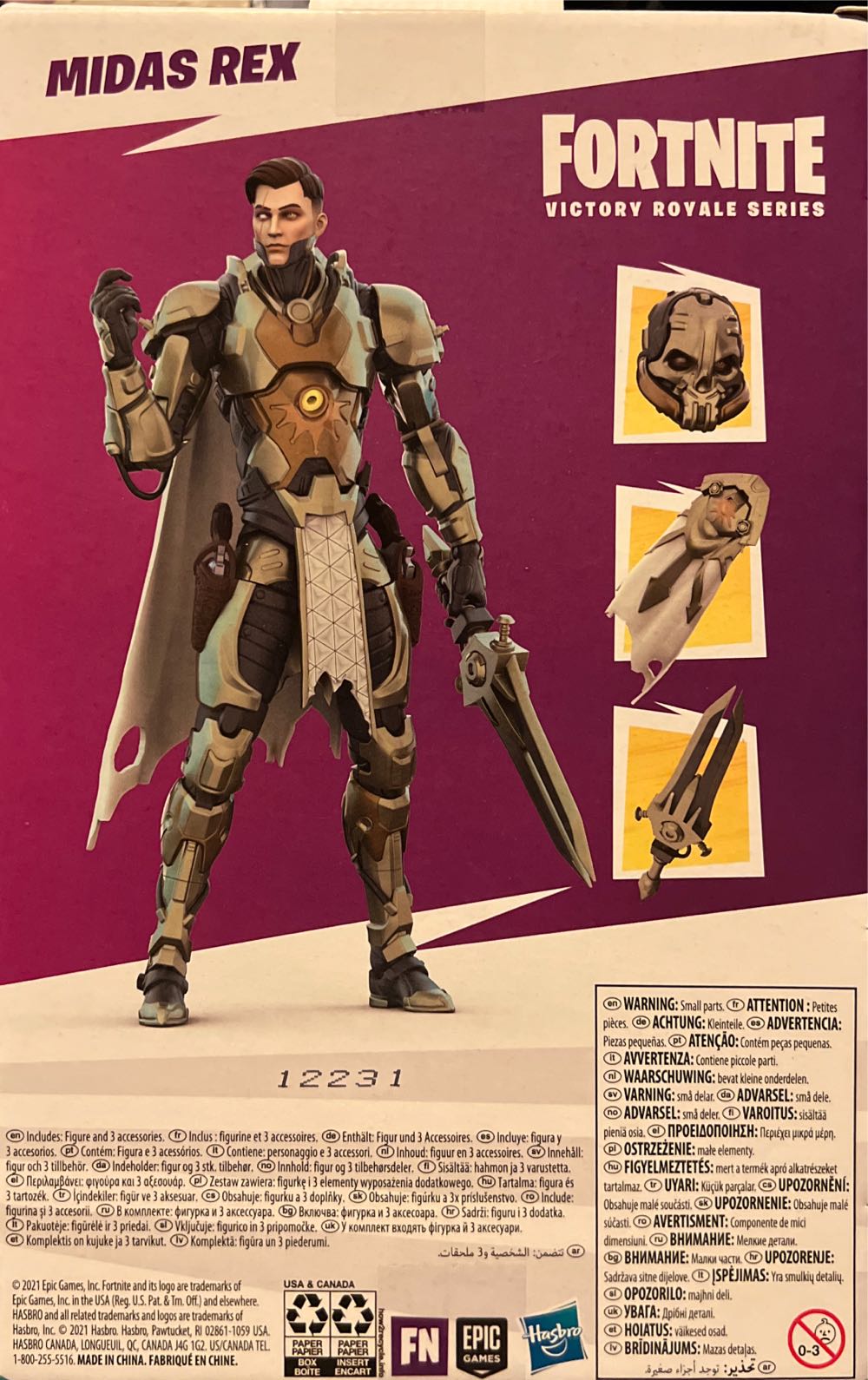 Midas Rex Fortnite Hasbro Victory Royale Series - Hasbro (Fortnite) action figure collectible [Barcode 5010993962693] - Main Image 3