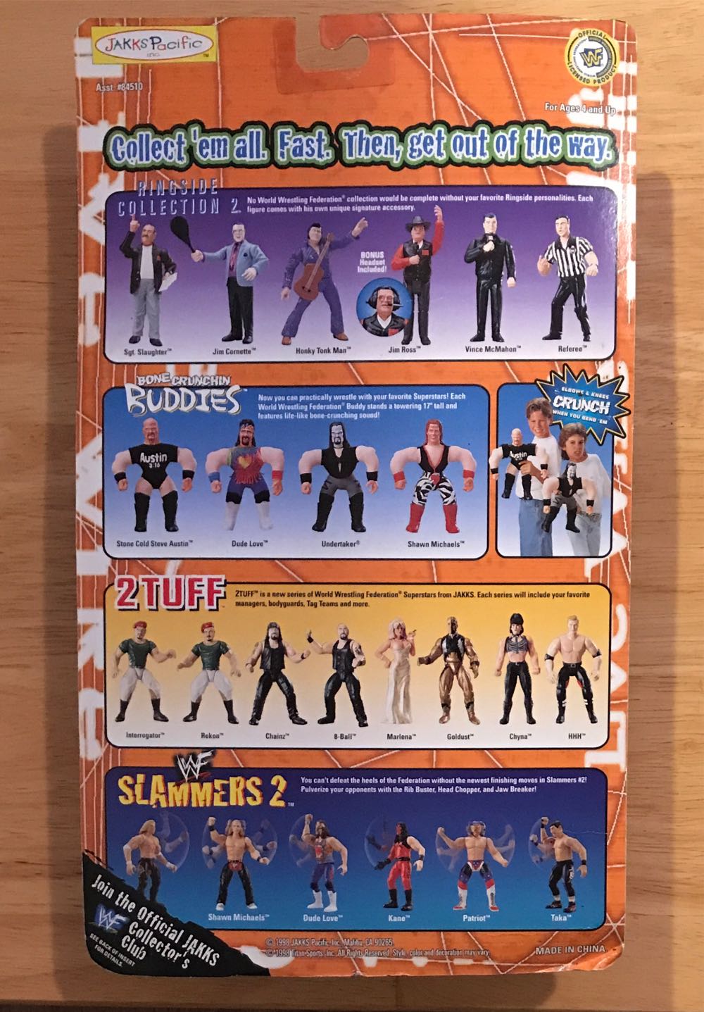 WWF Jakks Pacific BCA Live Wire Series 1: Mankind - WWF Jakks Pacific BCA (WWF: Mankind) action figure collectible [Barcode 039897845159] - Main Image 2