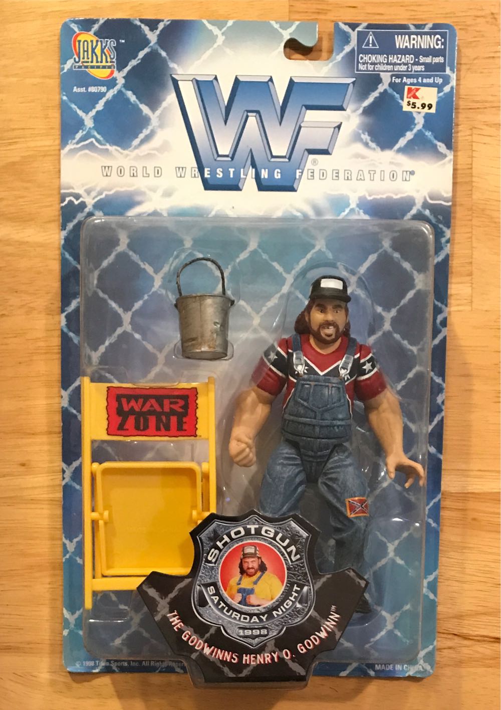 WWF Jakks Pacific BCA Shotgun Saturday Night Series 1: Henry O. Godwinn - WWF Jakks Pacific BCA (WWF Jakks Pacific BCA Shotgun Saturday Night Series 1) action figure collectible [Barcode 039897807928] - Main Image 1