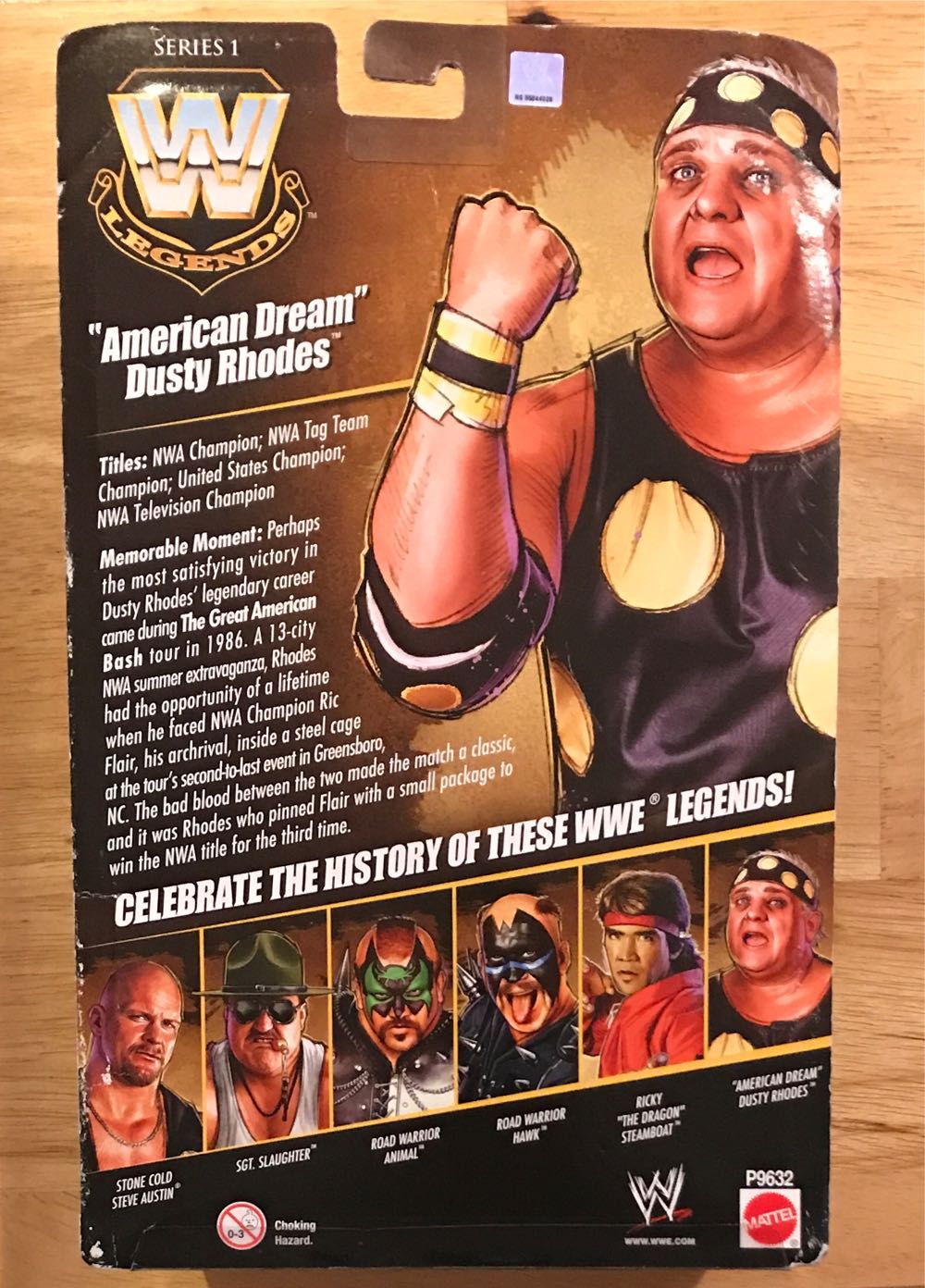 Dusty Rhodes - Mattel (WWE Legends Elite Collection) action figure collectible [Barcode 027084786606] - Main Image 2