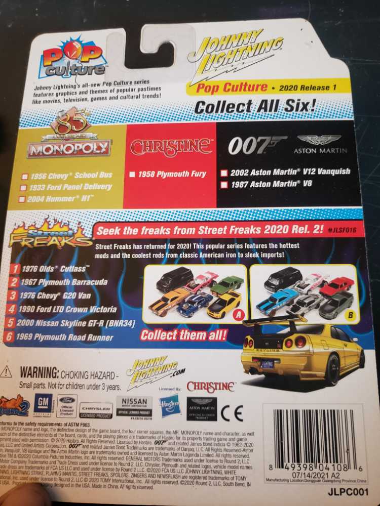 Johnny Lightning Plymouth Fury Red Christine Pop Culture  action figure collectible [Barcode 849398041086] - Main Image 2