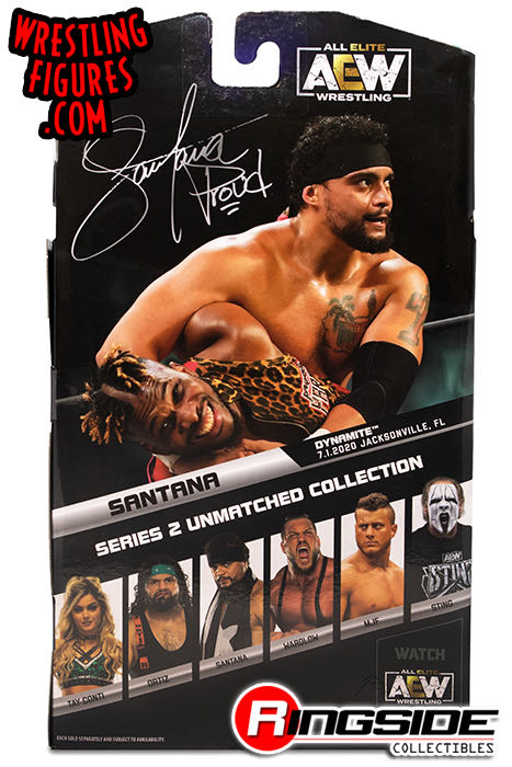 #10 Santana - Jazwares AEW (AEW Unmatched Collection 2) action figure collectible - Main Image 4
