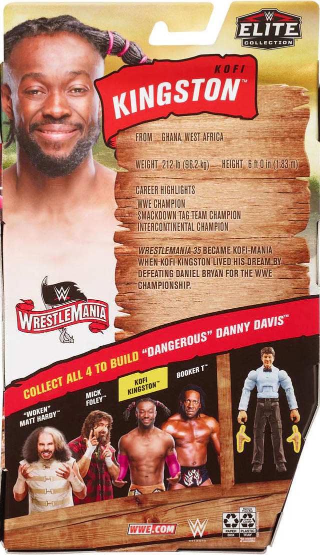 Kofi Kingston - Mattel (Mattel Elite Collection Wrestlemania) action figure collectible - Main Image 2