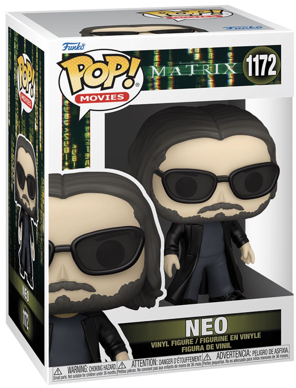 Funko Pops Matrix 4 Neo #1172 - Funko (The Matrix Resurrections) (Funko Pop) action figure collectible [Barcode 889698592536] - Main Image 2