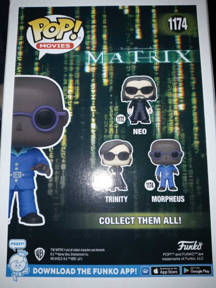 Morpheus (Matrix) 1174 - Funko (The Matrix Resurrections) (The Matrix Resurrections) action figure collectible [Barcode 889698592550] - Main Image 2