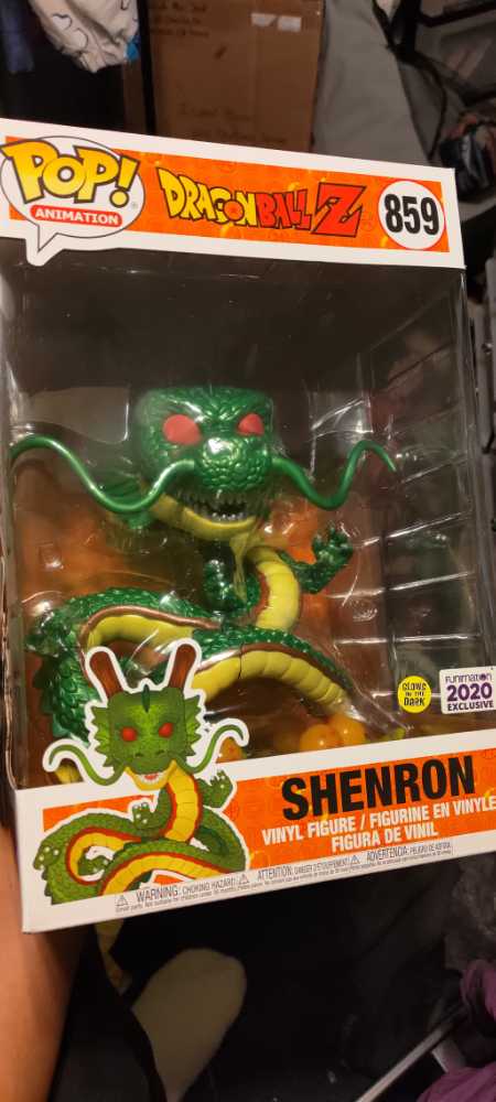 Pop! Dragonball Z 859 Shenron Glows In The Dark 10 Inch Super Sized Funimation Exclusive - Funimation (Dragonball Z) action figure collectible [Barcode 889698410007] - Main Image 2