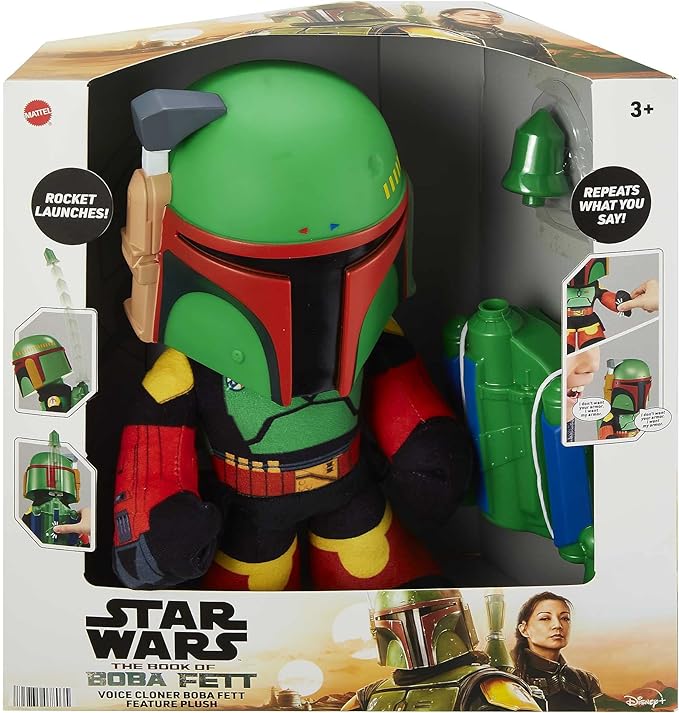 Boba Fett Voice - Voice Cloner Plush - Mattel (Plush) action figure collectible [Barcode 194735078035] - Main Image 3