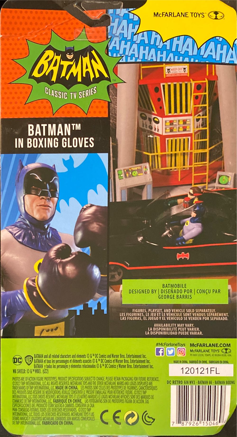 66/Batman - Batman: Boxing Gloves - McFarlane Toys (Batman ‘66) (Batman Classic TV Series (1966)) action figure collectible [Barcode 787926150469] - Main Image 3