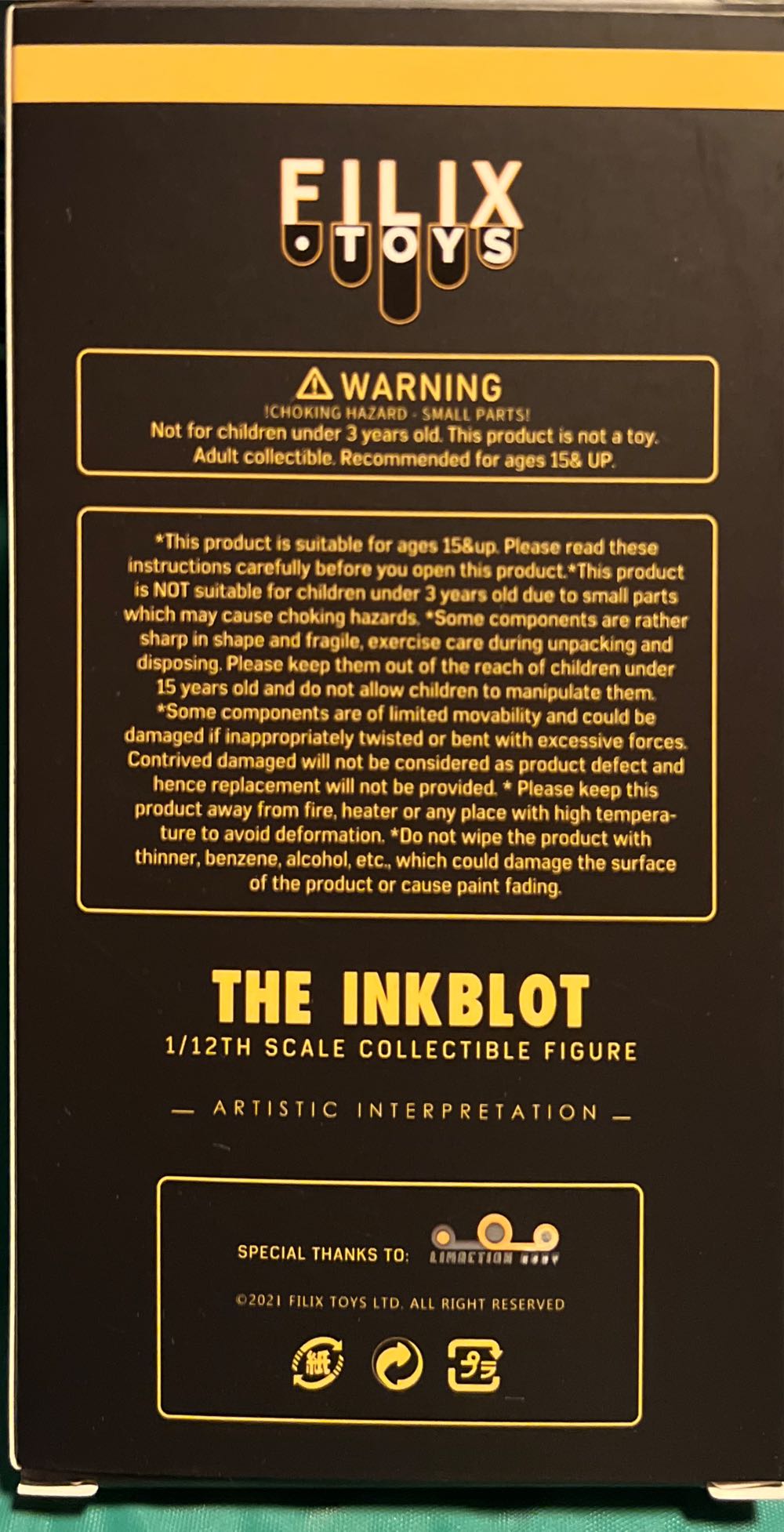 The Inkblot Filix Toys - Filix Toys (Watchmen) action figure collectible - Main Image 2