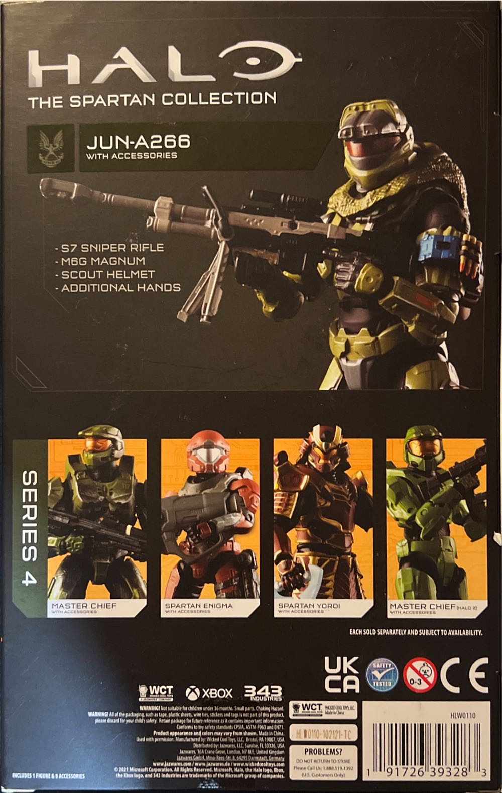 Halo Noble-3 Jun-A266 - Wicked Cool Toys (Halo) (Jazwares Halo The Spartan Collection) action figure collectible [Barcode 191726393283] - Main Image 2