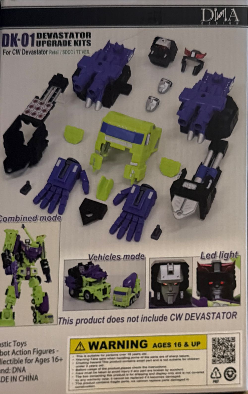 Transformers - DNA Designs - DK-01 | Combiner Wars Devastator - DNA Design (The Transformers) action figure collectible - Main Image 2