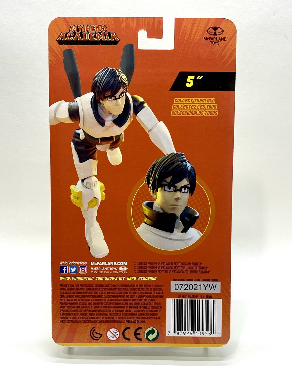 My hero Academia 5” Mcfarlane My Hero Academia Tenya Iida 5” Wave 2 Tenya Lida  (My Hero Academia) action figure collectible [Barcode 787926109535] - Main Image 2