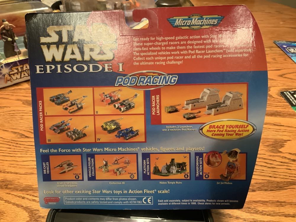 MicroMachines Pod Racer Pack 2 - Galoob (Episode I: Vehicle) action figure collectible [Barcode 047246665327] - Main Image 2