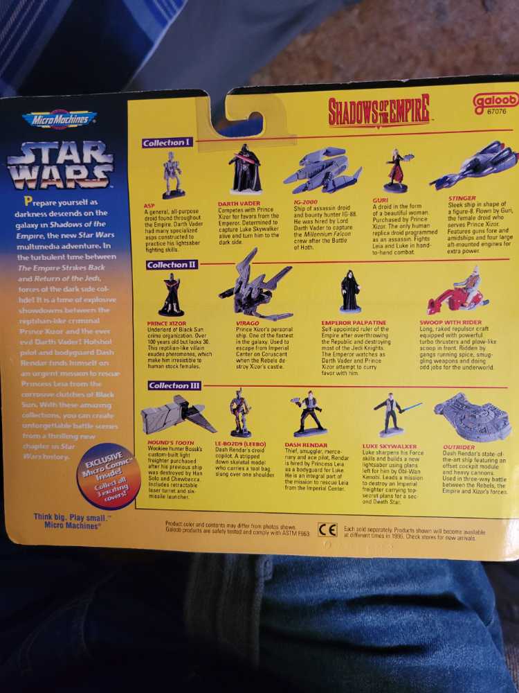 Shadows Of The Empire III - Galoob (Micro Machines - Star Wars) action figure collectible [Barcode 047246661961] - Main Image 2