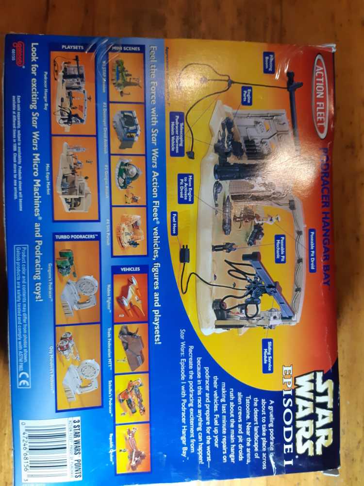 Star Wars Podracer Hangar Bay Fleet Star Wars Episode 1 Podracer Hanger Bay With Pit Mechanic - Galoob (Star Wars Episode I) action figure collectible [Barcode 047246681563] - Main Image 2