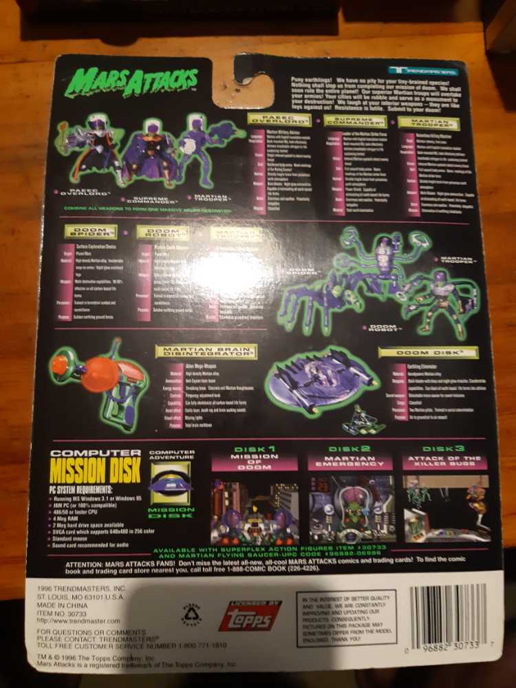 Mars Attacks S.A.D.A.A.M.-A - Topps (Mars Attacks) action figure collectible [Barcode 096882307337] - Main Image 2