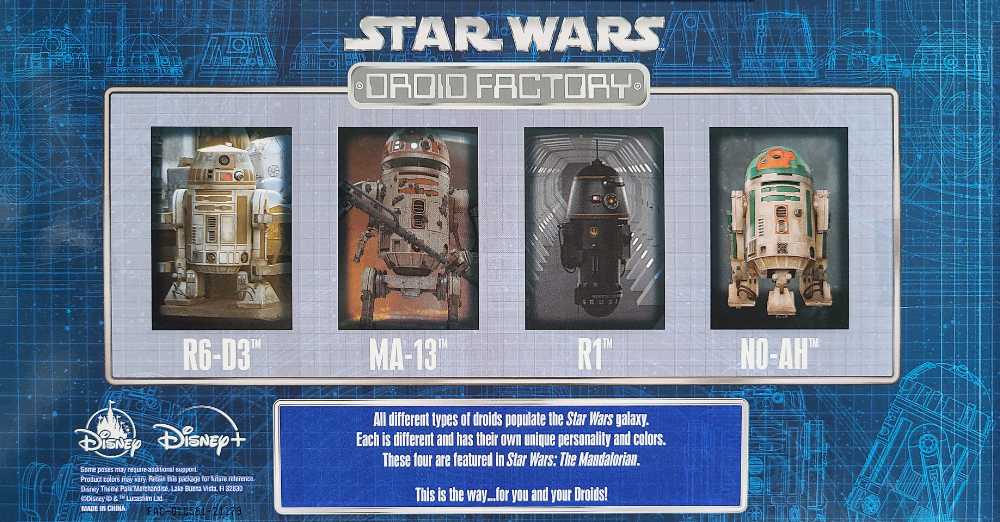 Droid Factory 4-Pack (R6-D3, MA-13, R1, N0-AH) - Disney Parks (Star Wars - Droid Factory) action figure collectible [Barcode 400934713333] - Main Image 2