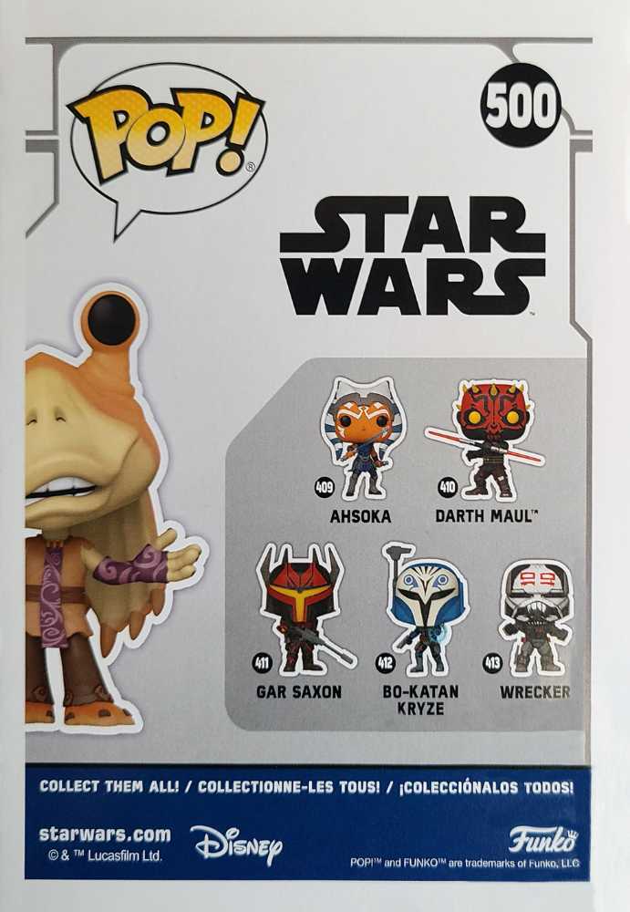 Funko Pop! - Movies - Jar Jar Binks #500 - Funko (Movies) action figure collectible [Barcode 889698603362] - Main Image 2