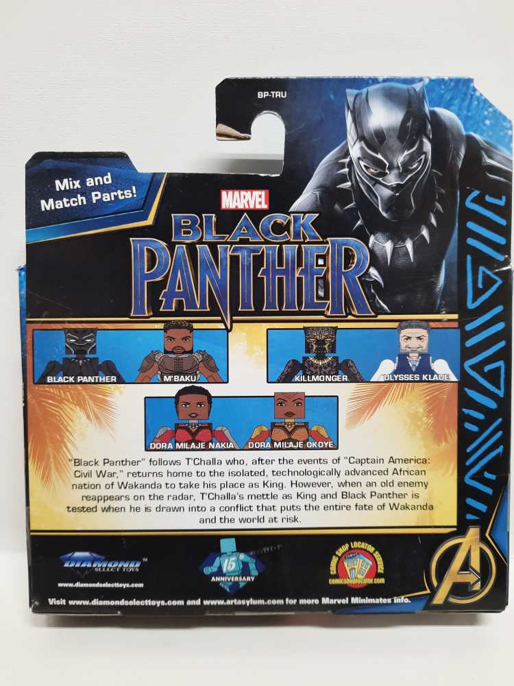Dora Milaje Nokia & Dora Milaje Okoye  (MiniMates) action figure collectible [Barcode 699788827659] - Main Image 2