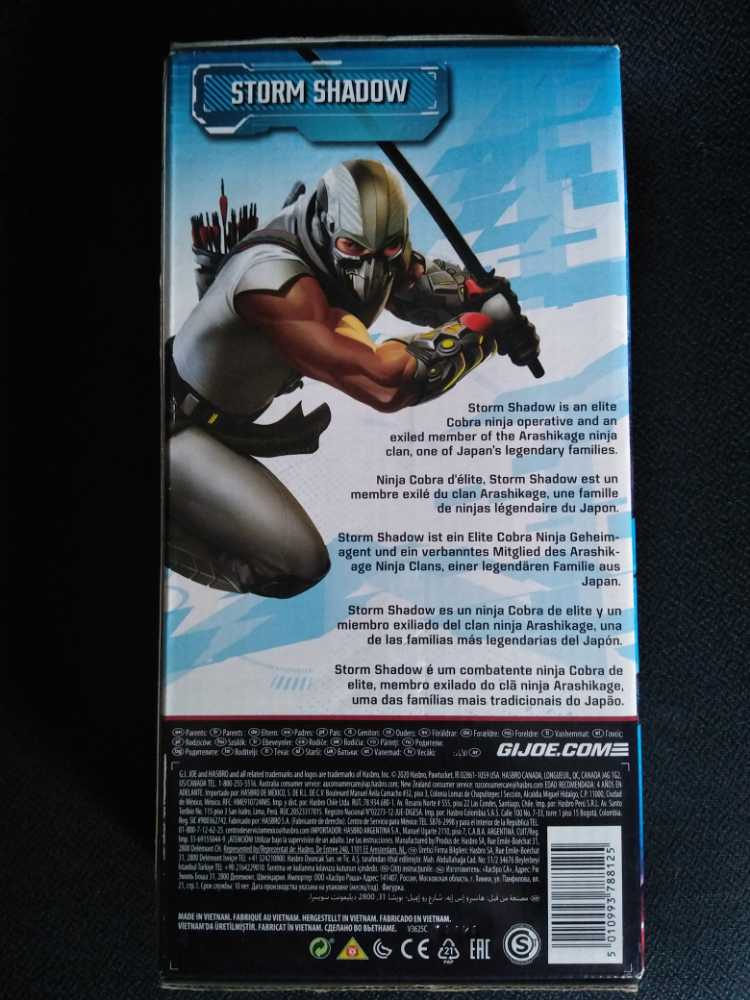 G.I. Joe 9” Action Figure : Storm Shadow - Hasbro (G. I. JOE) action figure collectible [Barcode 5010993788125] - Main Image 2