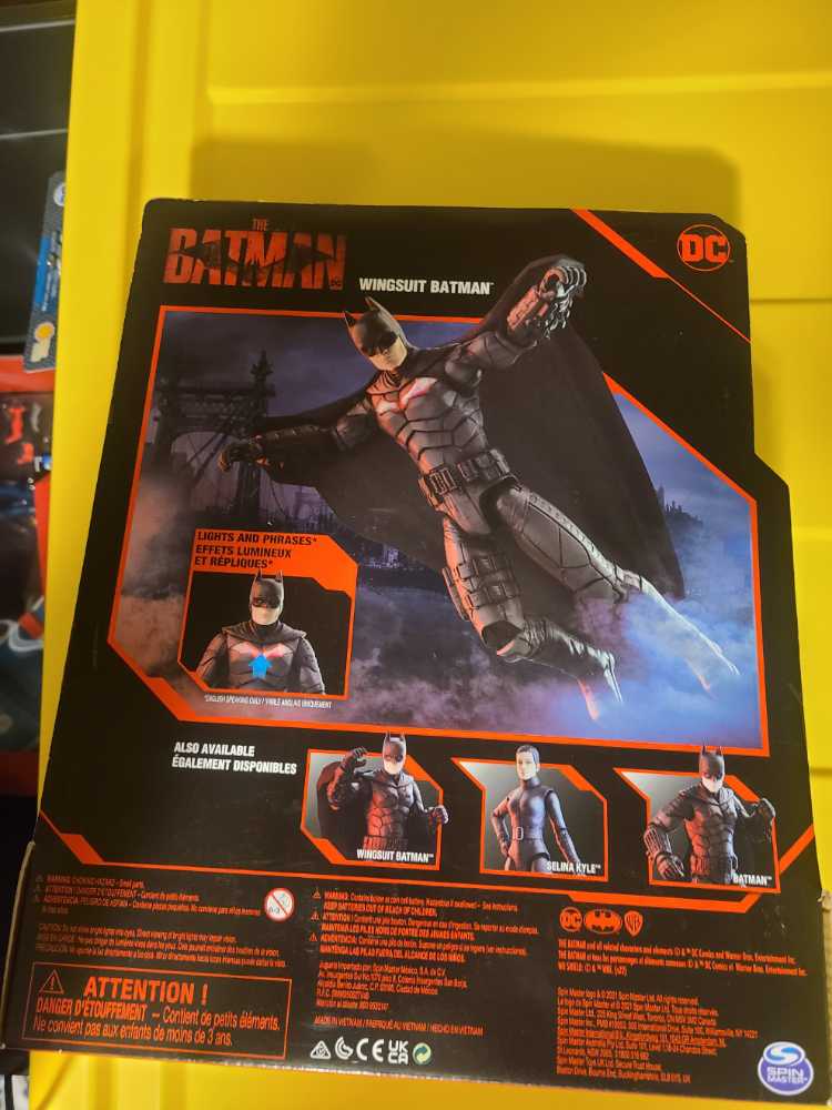Batman Wingsuit Batman The Batman Movie 12” In Hand New - Spin Master action figure collectible [Barcode 778988366271] - Main Image 2