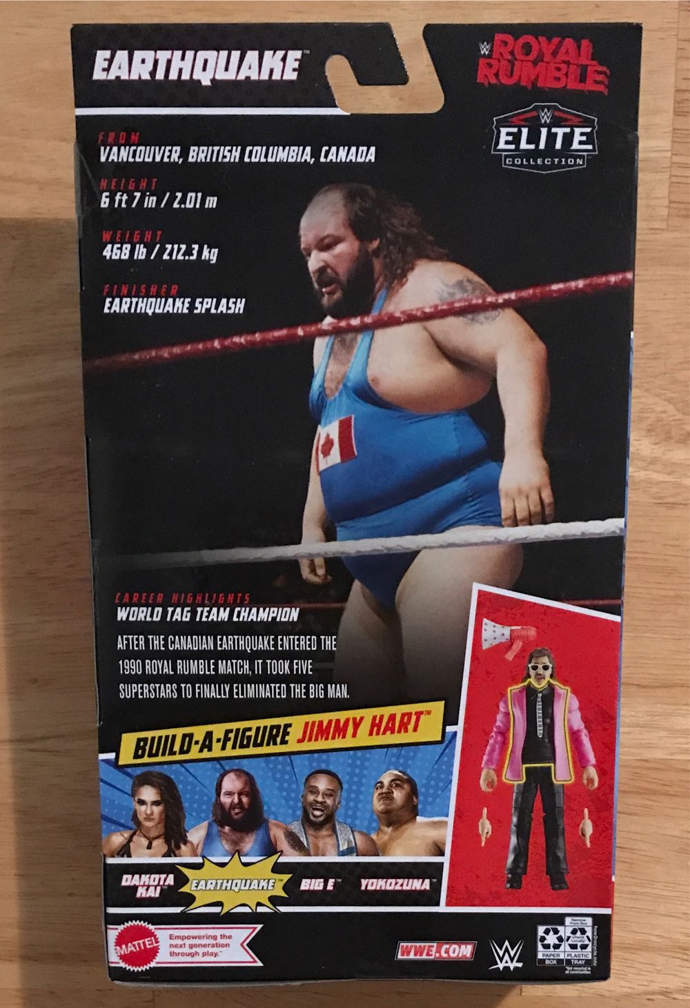 Earthquake - Mattel (WWE Elite Royal Rumble 2022) action figure collectible [Barcode 194735021338] - Main Image 2