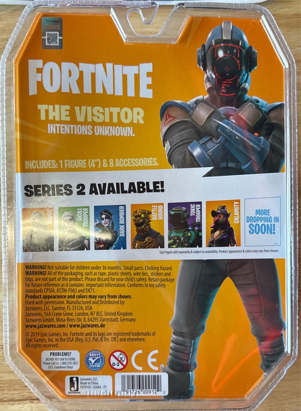 Fortnite Early Game Survival Kit Figure Pack The Visitor  (Fortnite 4” Figure Collection) action figure collectible [Barcode 191726009122] - Main Image 2