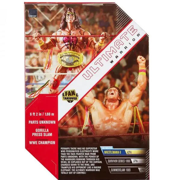 Ultimate Warrior - Mattel Wwe (WWE Ultimate Edition Fan Takeover) action figure collectible - Main Image 4