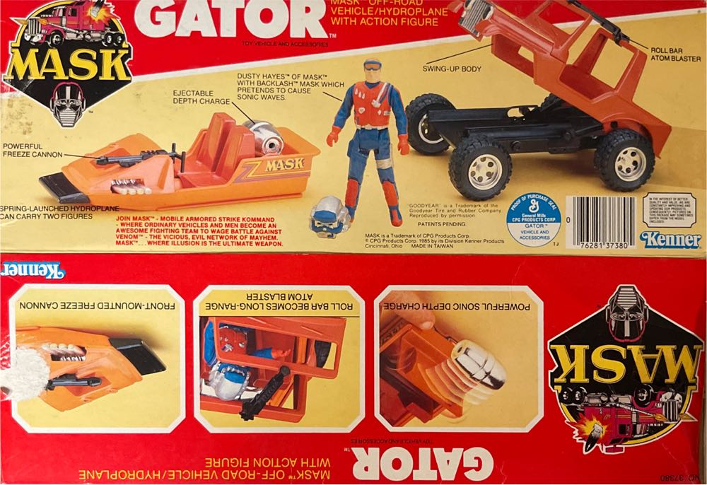 Gator - Kenner (M.A.S.K.) action figure collectible [Barcode 076281373805] - Main Image 2
